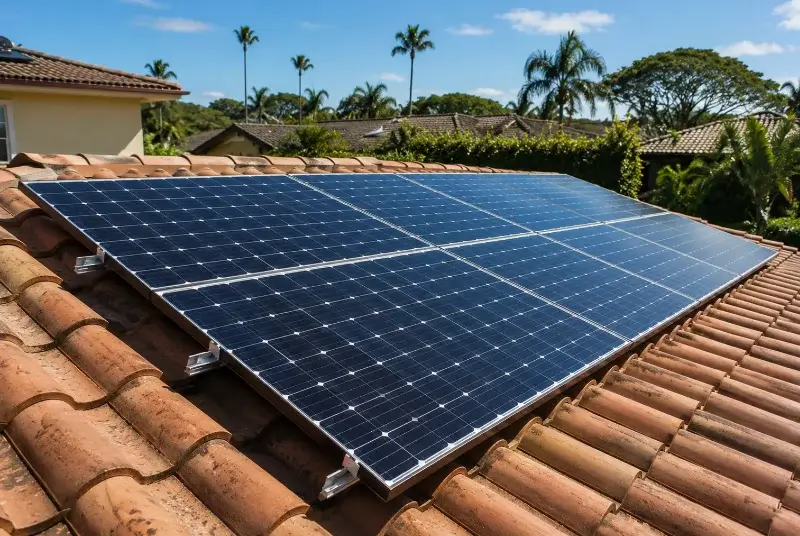 Installation de panneaux solaires au Temple-de-Bretagne